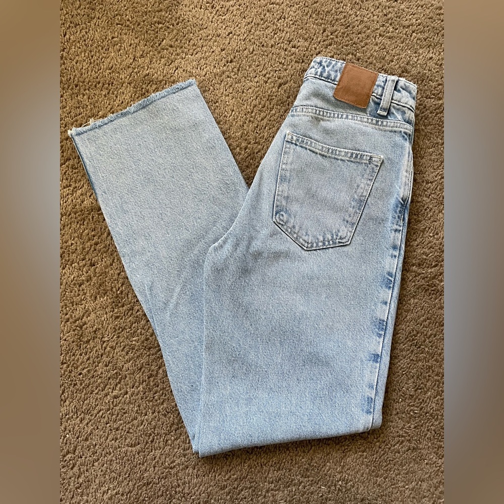 Zara HIGH RISE Z1975 STRAIGHT LEG JEANS